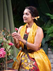 SOU Ashland alumna Thilini Dissanayake as Cecily Cardew and Hao Feng as Algernon Moncrieff in The Importance of Being Earnest.